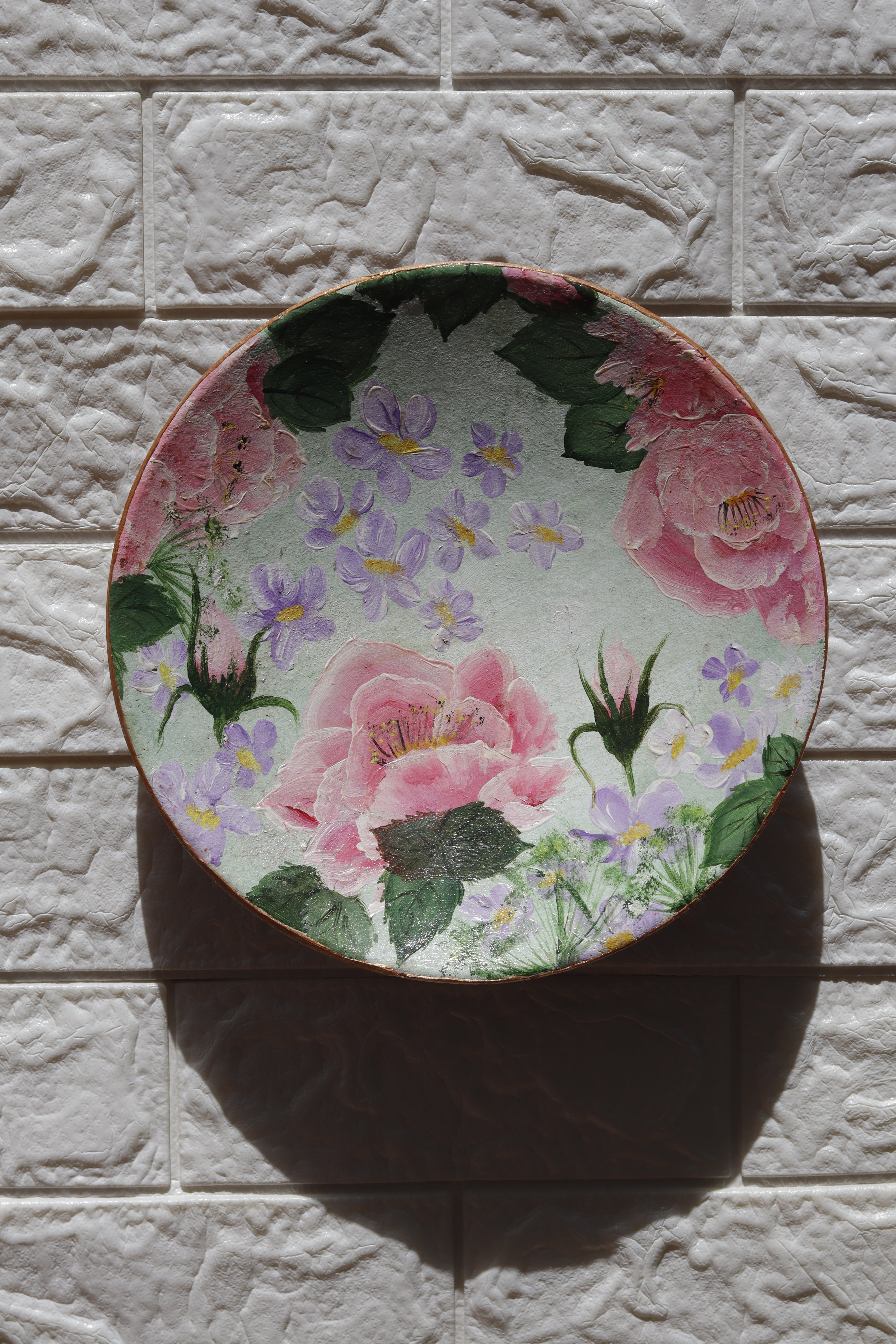 Divine Blooms – Floral Ceramic Wall Plate Set of 3