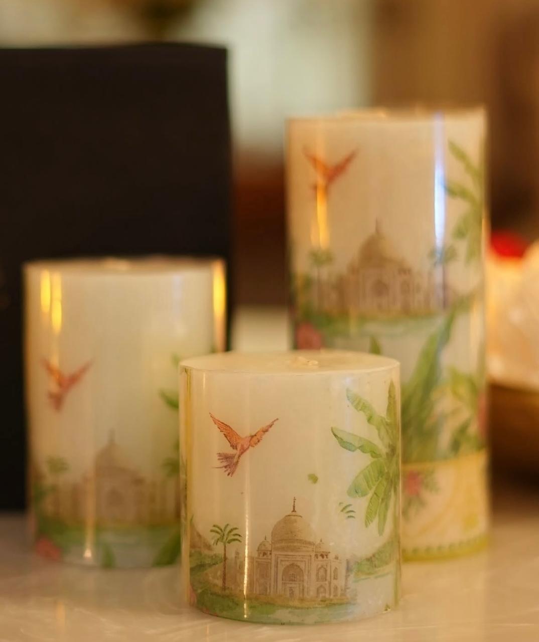 Candle 12 set of 3 candles