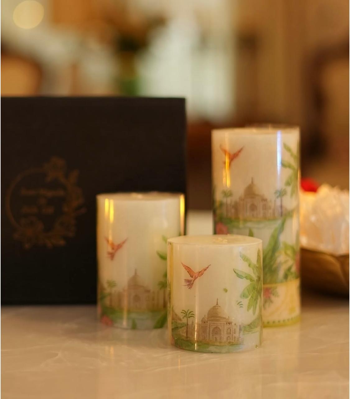 Candle 12 set of 3 candles