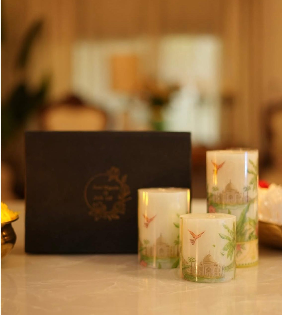 Candle 12 set of 3 candles