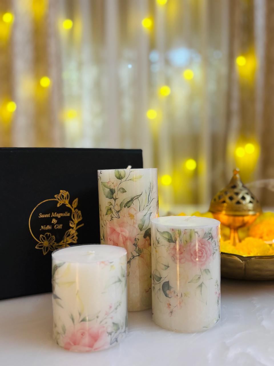 Candle 17 set of 3 candles