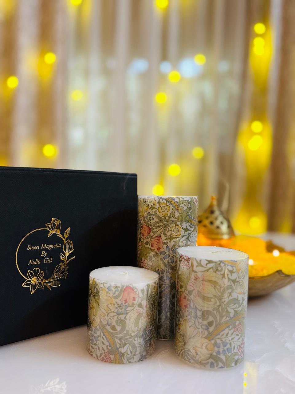 Candle 19 set of 3 candles